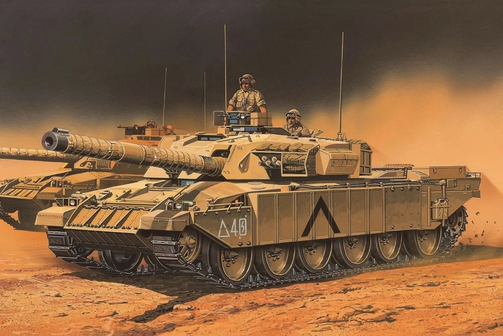 Model plastik tank Academy Challenger Mk.3 1:72, bezhë