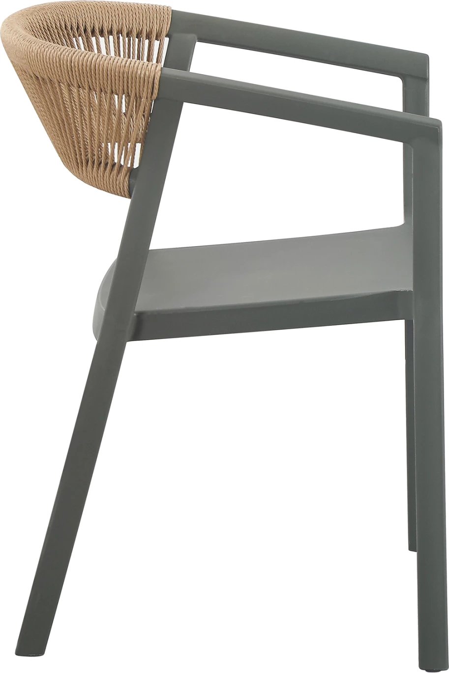 Karrige BOGI polipropileni, ngjyrë ulliri me litar bezh, FH6240.05, 54x53x75cm