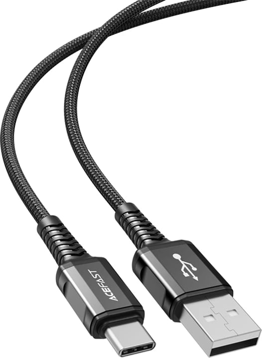 Kabllo USB Acefast C1-04, 1.2m, 3A, QC, e zezë