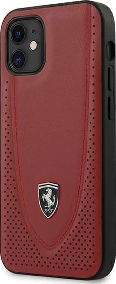 Mbështjellës Ferrari FEOGOHCP12SRE për iPhone 12 mini 5.4", Off Track Perforated, Kuq
