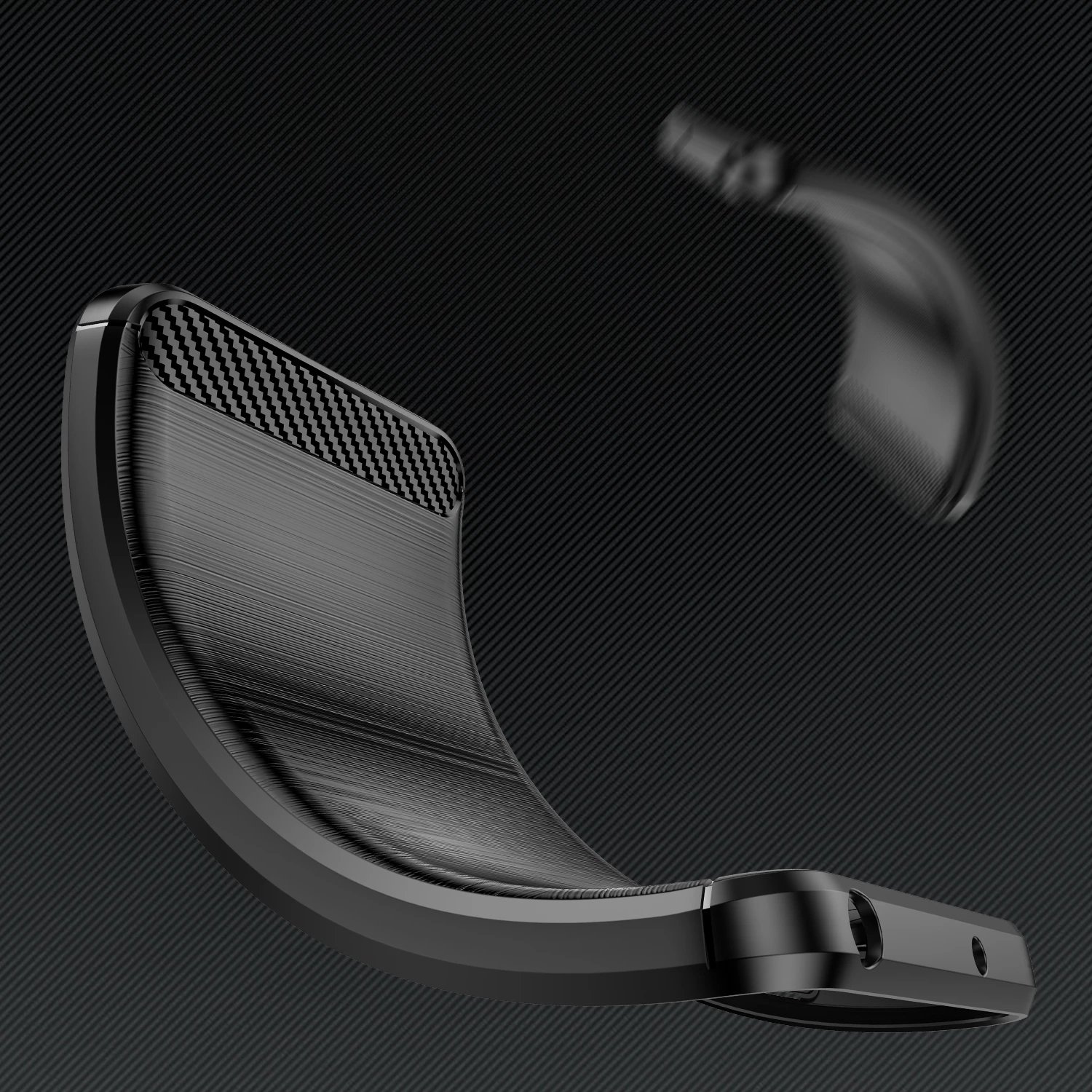 Mbështjellës Hurtel Carbon Case për Nokia G400, TPU, i zi