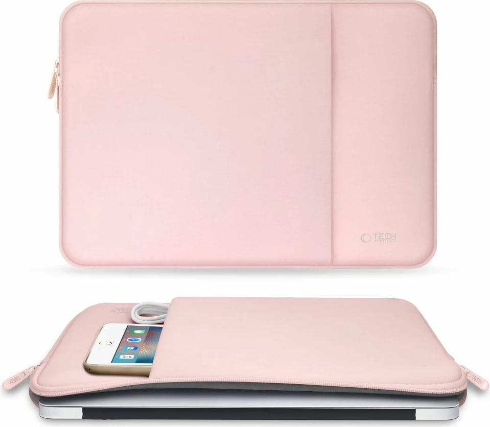 Mbështjellës laptopi Tech-Protect Neoprene 15-16", Rozë