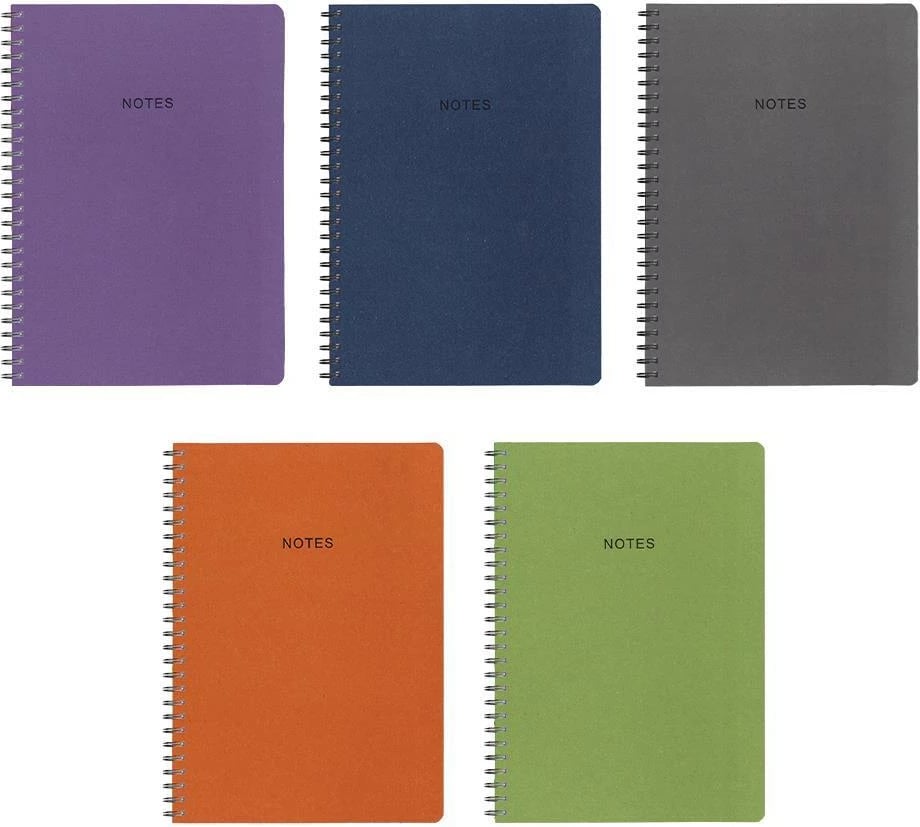 Bllok spiral NEXT 17x25cm, 3 lëndë, 105 faqe, 5 Ngjyra