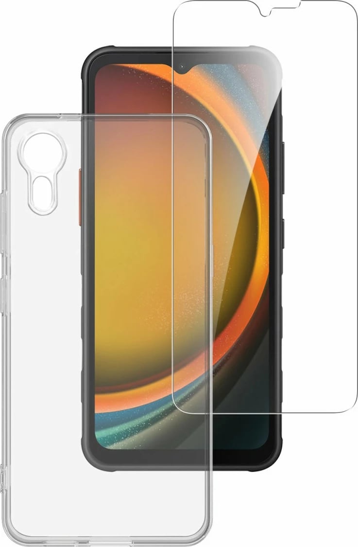 Mbështjellës 4smarts për Samsung Galaxy XCover 7, transparent, me mbrojtës ekrani