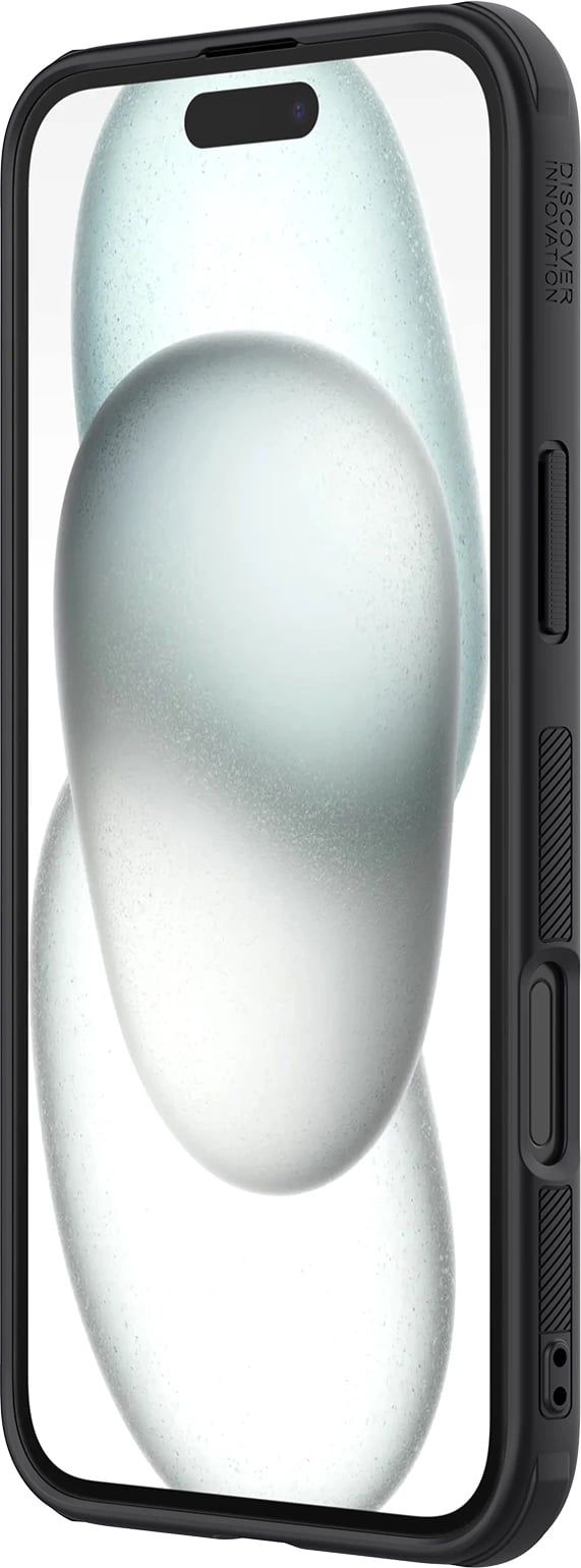 Mbështjellës Nillkin Super Frosted Shield Pro për iPhone 16, i zi