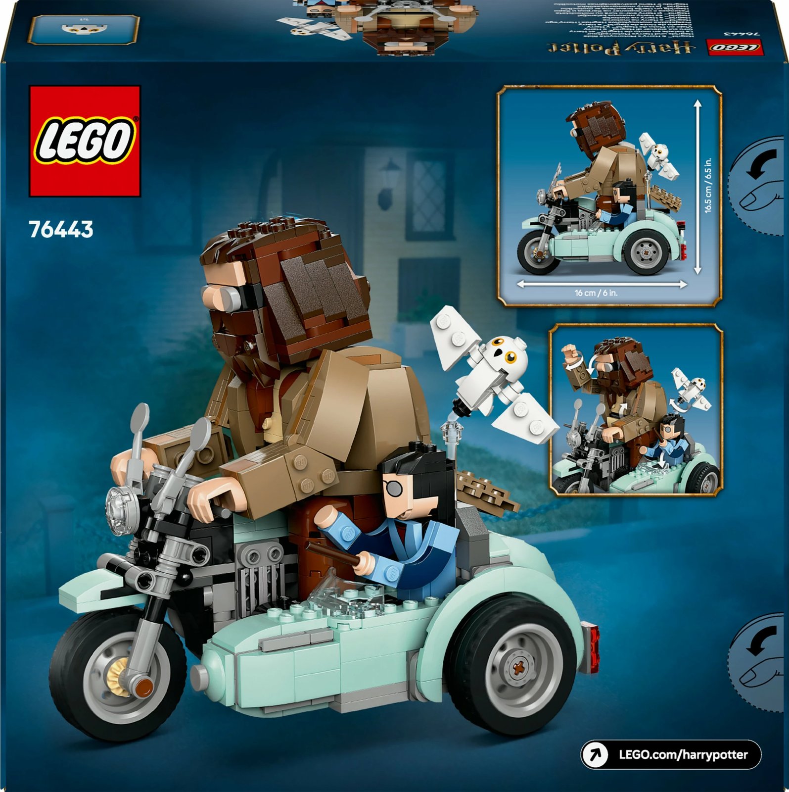Set ndërtimi LEGO Hagrid & Harry's Motorcycle Ride, 617 pjesë, shumëngjyrësh Set ndërtimi LEGO Hagrid & Harry's Motorcycle Ride, 617 pjesë, shumëngjyrësh