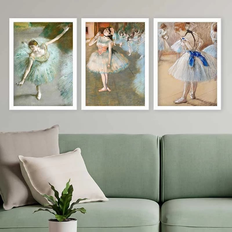 Pikturë dekorative me kornizë (3 copë), Wallity, 3BC_UN2684809_3545