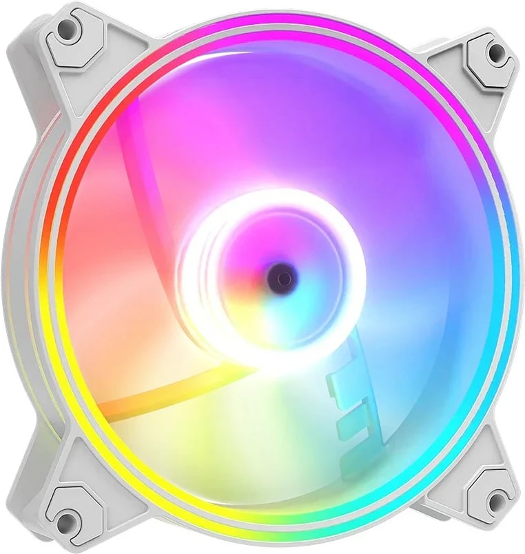 Ventilator kase MODECOM FAN-APEX-120R-ARGB-200, 120mm, ARGB, i bardhë