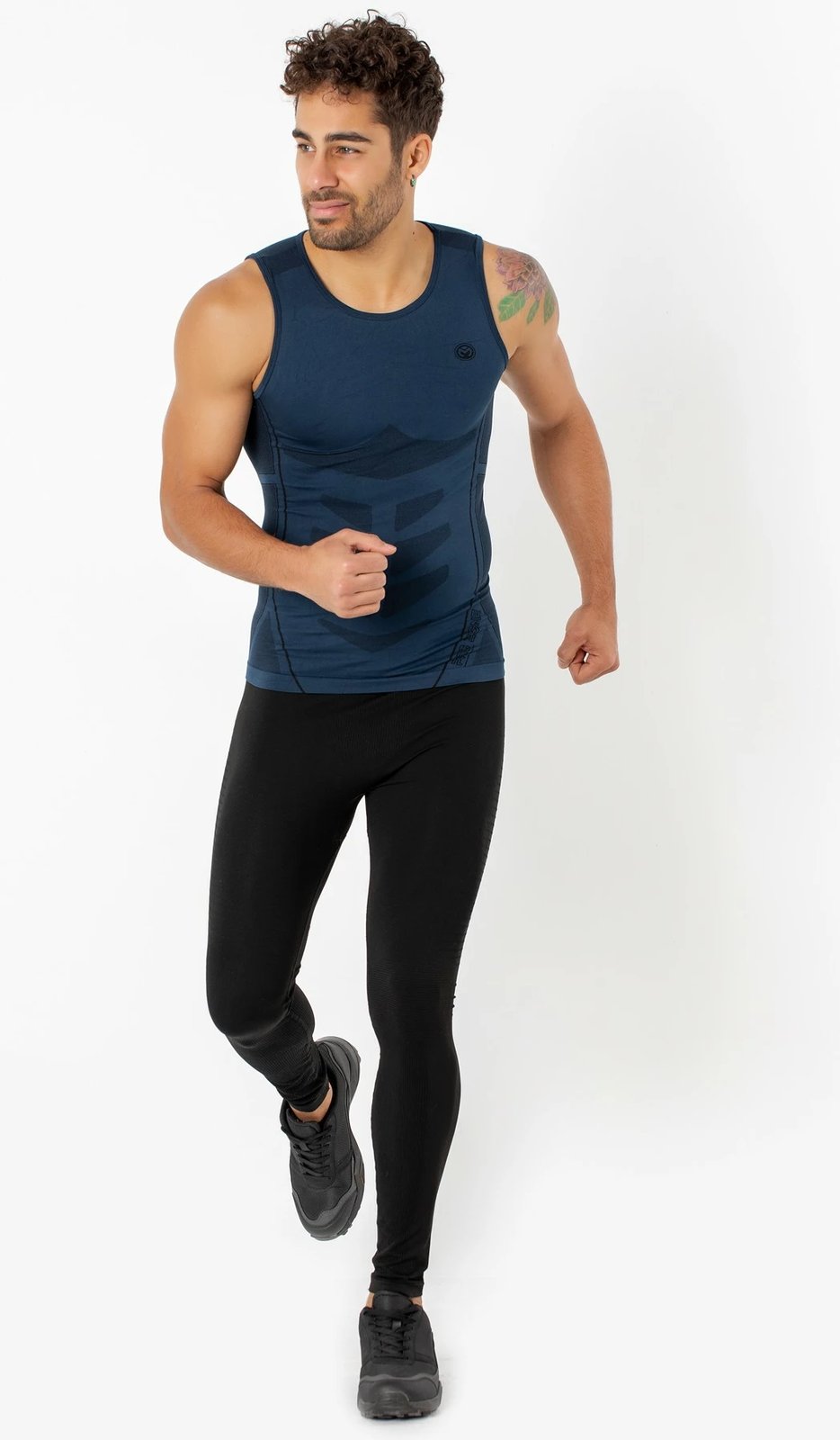 Fanellë e brendshme për meshkuj, ngjyrë e kaltër e errët, 001-001357001