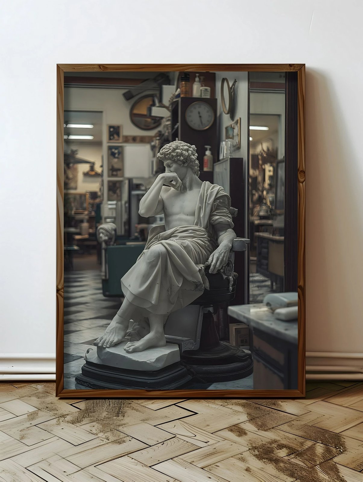 Pikturë dekorative me kornizë MDF, Wallity, HUM052, shumëngjyrëshe, 50x70x3.5cm