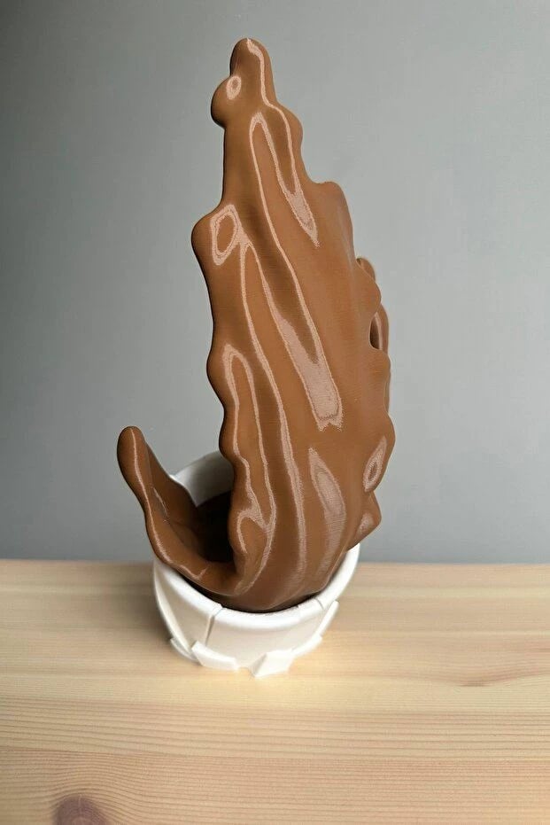 Statujë dekorative trinket, ngjyrë kafe dhe e bardhë, Evila Originals