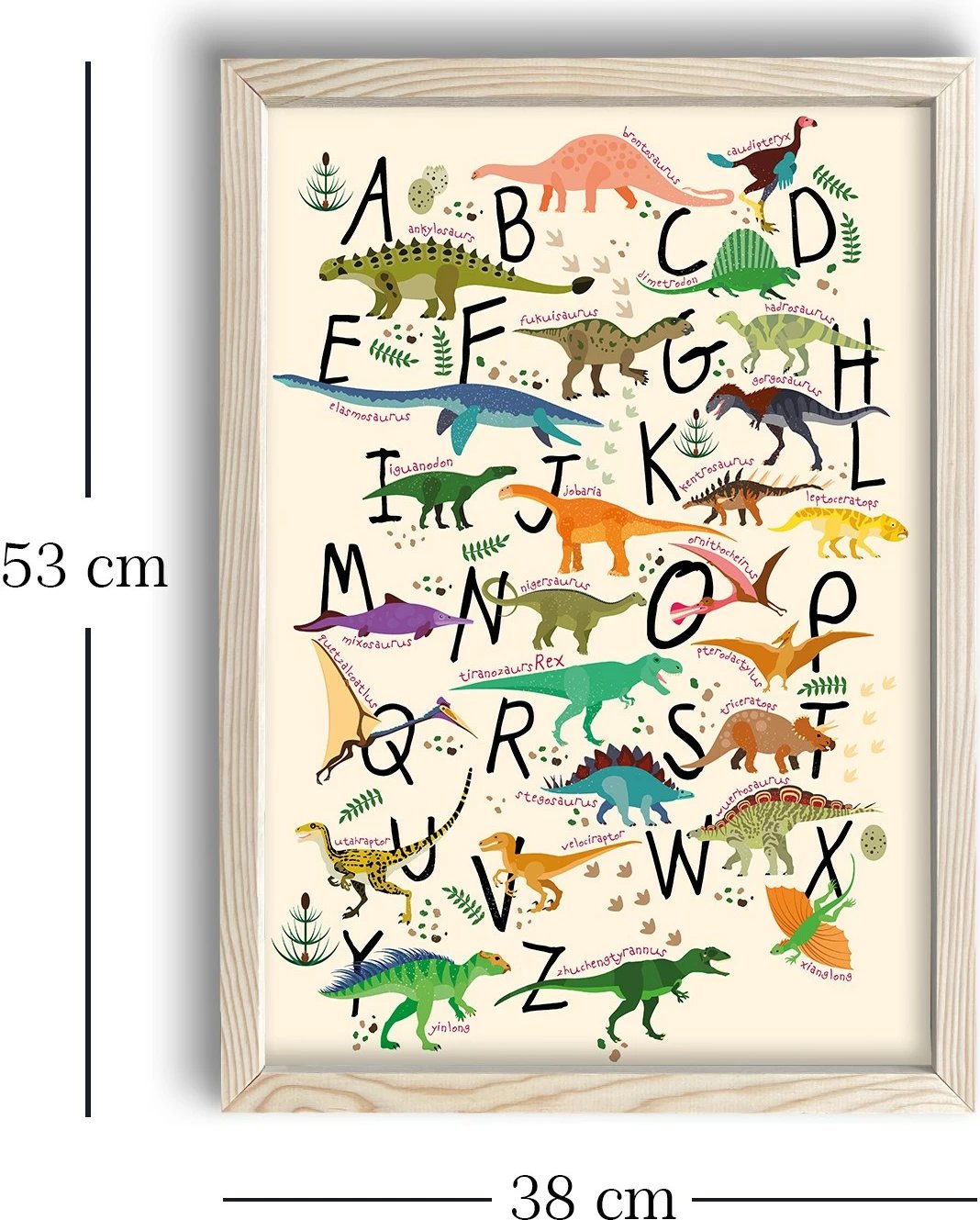 Pikturë dekorative me kornizë MDF, shumëngjyrëshe, Wallity, 38x53cm