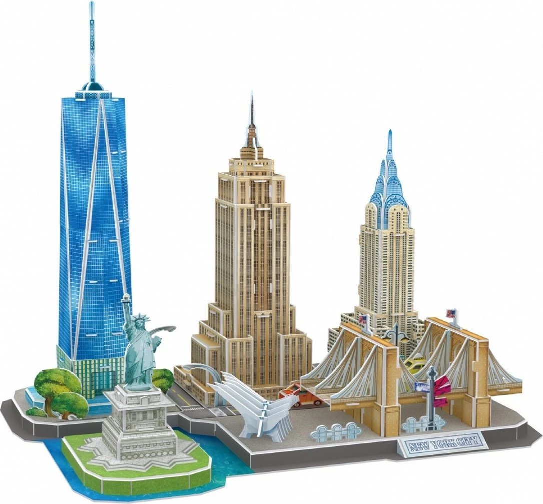 Puzzle 3D Cubic Fun City Line New York, 123 pjesë