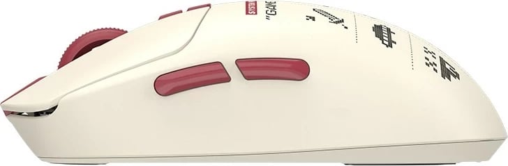 Maus A4-Tech Bloody R72 ULTRA DUO Pixels Red, wireless, RGB, i bardhë