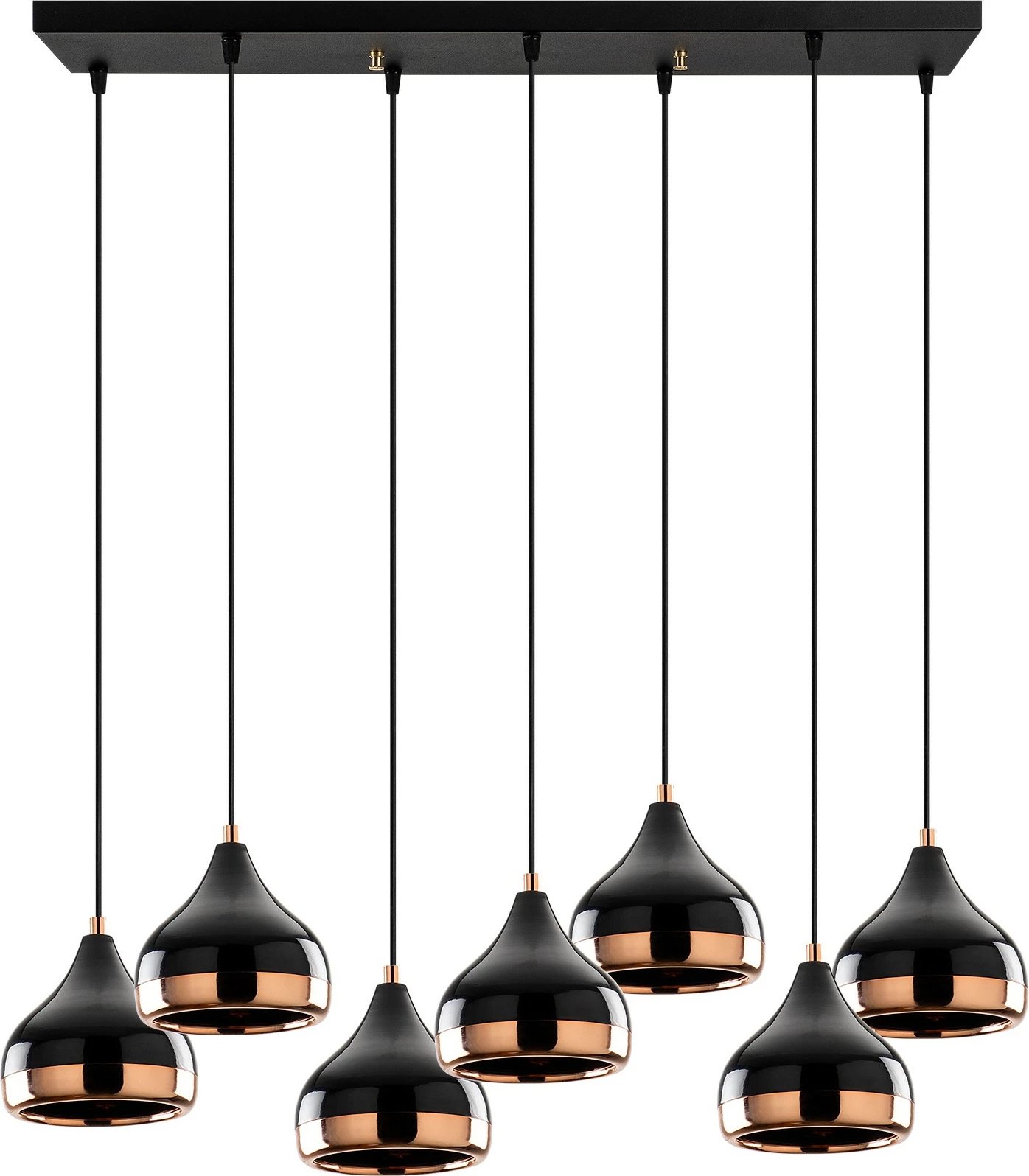 Llambë tavani Opviq, Yıldo - 6894, e zezë, 7 copa, lartësi e rregullueshme