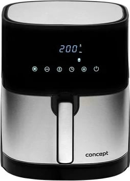 Fryer Concept FR5000, 5 L, 1700 W, e zezë, çelik satini