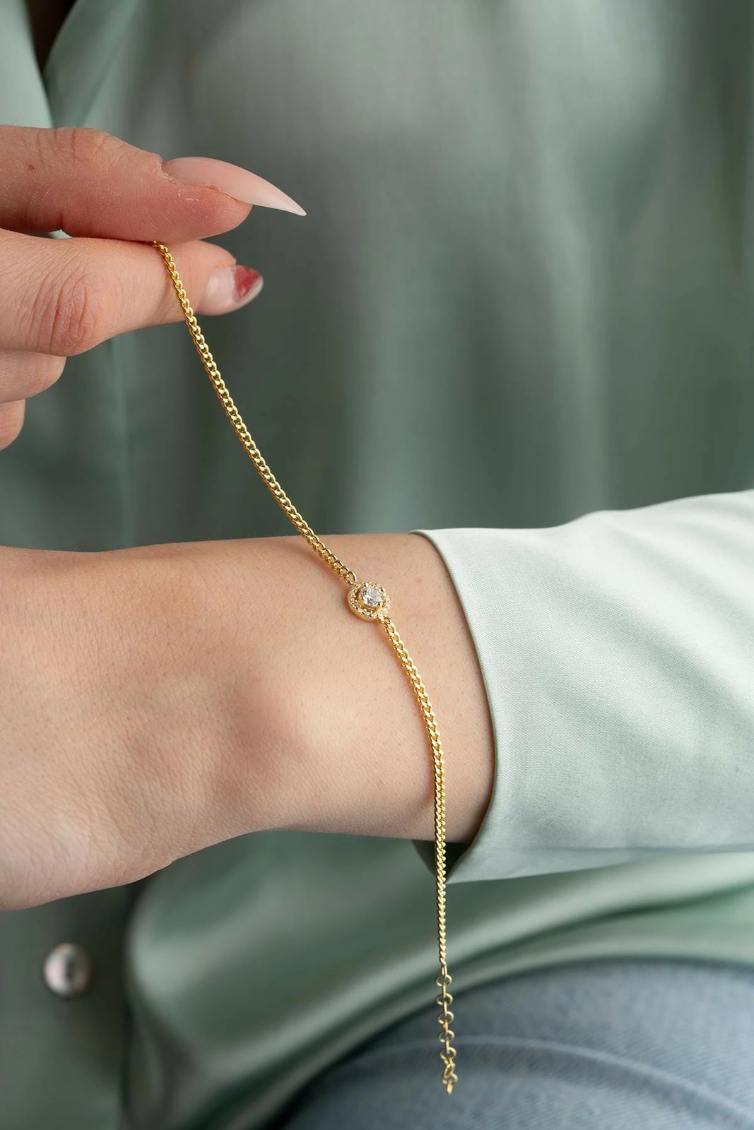 Byzylyk argjendi Jumeon, ngjyrë ari rozë dhe e bardhë, NRZ999298