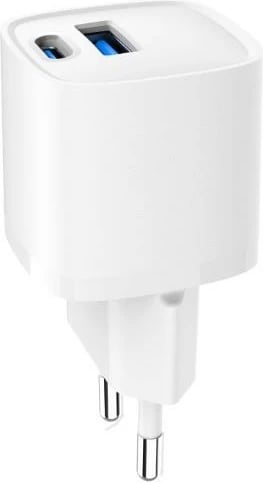 Karikues muri Gembird TA-UC-PDQC20-W-01, 20W, 2 porta USB, Bardhë
