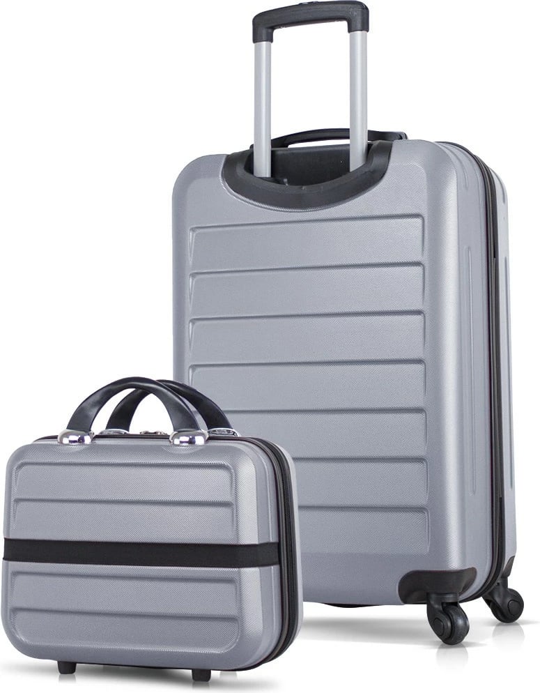Set valixhesh (2 copë), Zoozie Bags, 4858, ngjyrë gri