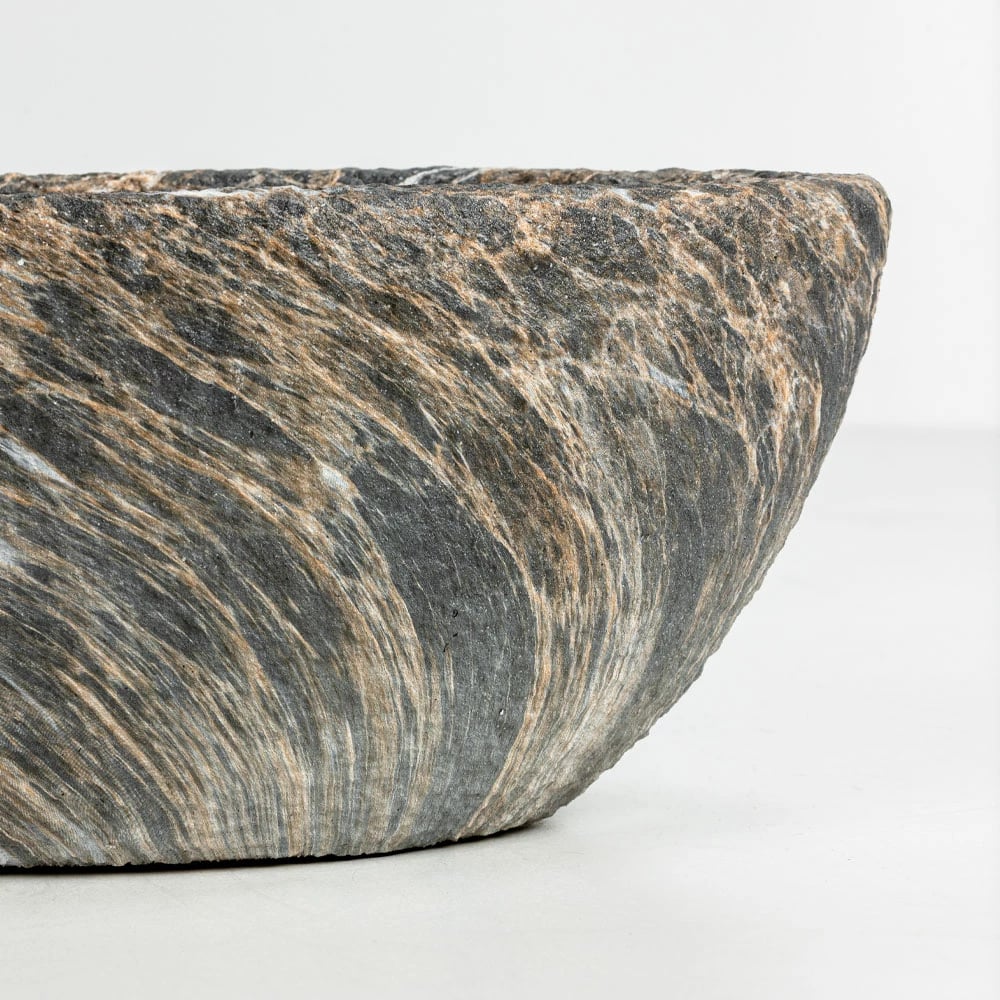 Set vazo GASHER, 2 copë, qeramikë, antracit-bezhë, 46x22x20