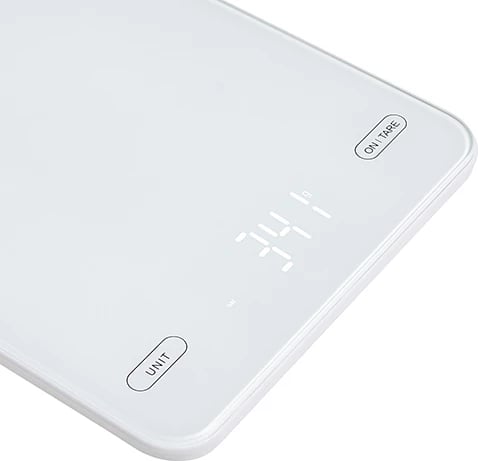 Peshore kuzhine, Adler, AD 3177, kapacitet 10kg, USB Type-C e rikarikueshme, platformë xhami 16x22cm, e bardhë