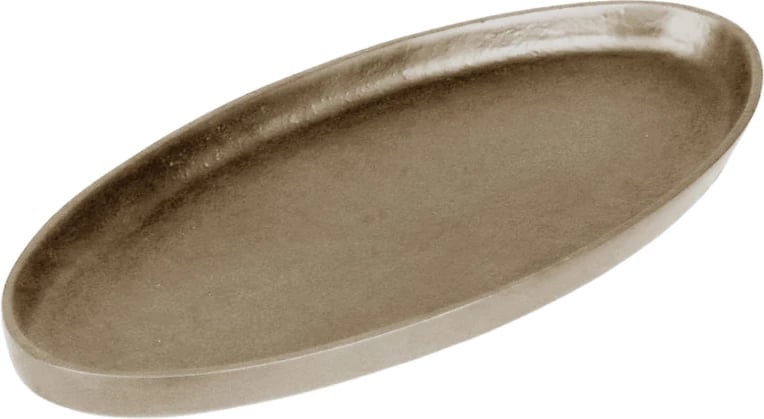 Tabaka dekorative NEDD, alumin, ngjyrë shampanjë, 39x19x2cm