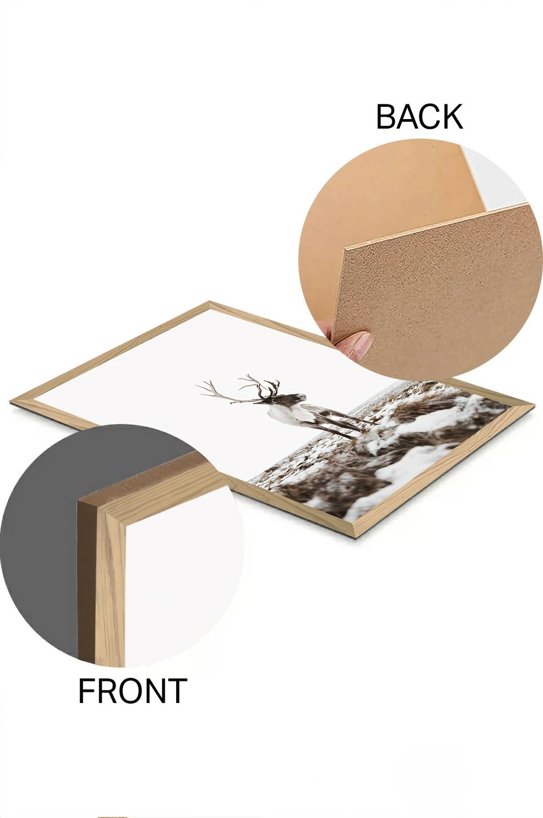 Pikturë dekorative Wallity, shumëngjyrëshe, Tekhammdf71, 33x48cm