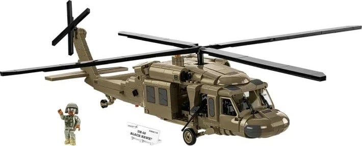 Set lodrash ndërtimi Cobi Klocki Sikorsky UH-60 Black Hawk, 928 pjesë, bezhë