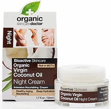 Krem nate për fytyrë Dr. Organic Virgin Coconut Oil unisex 50ml