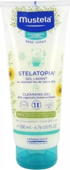 Xhel pastrues për fëmijë Mustela Stelatopia 200ml