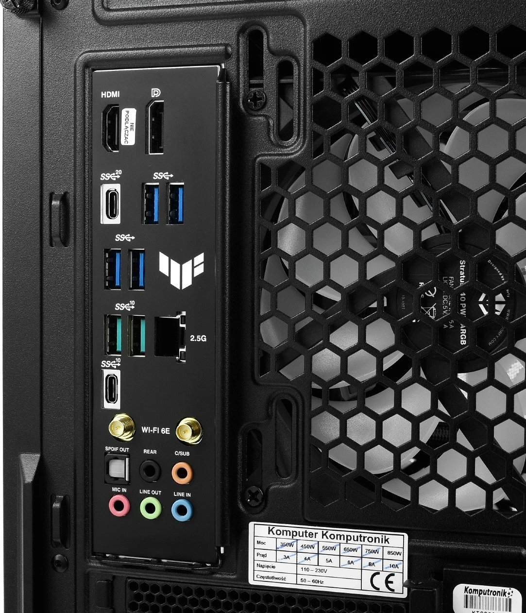 Kompjuter Komputronik Ultimate X714 [L24] i7, RTX 4080 Super, 64GB, 4TB+8TB, W11 Pro, e zezë