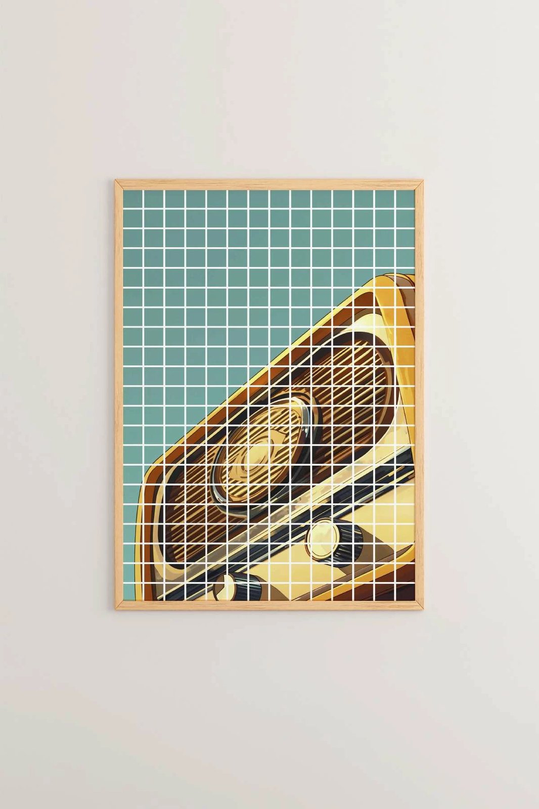 Pikturë dekorative me kornizë, Wallity, Popkare9, shumëngjyrëshe, 33x48cm