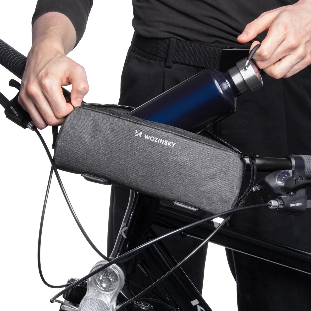 Çantë biçiklete Wozinsky WBB37GRB me izolim termik, 0.7L, Gri