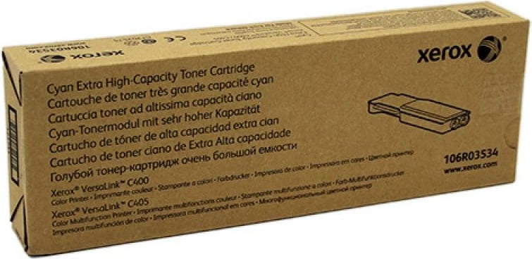 Toner Xerox 106R03534, Extra High Capacity deri 8000 faqe, për VersaLink C400/C405, Cyan