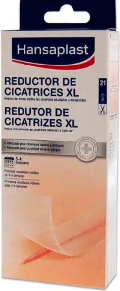 Pllastra për zvogëlim të shenjave Hansaplast Scar Reducer XL, 21 copë, unisex