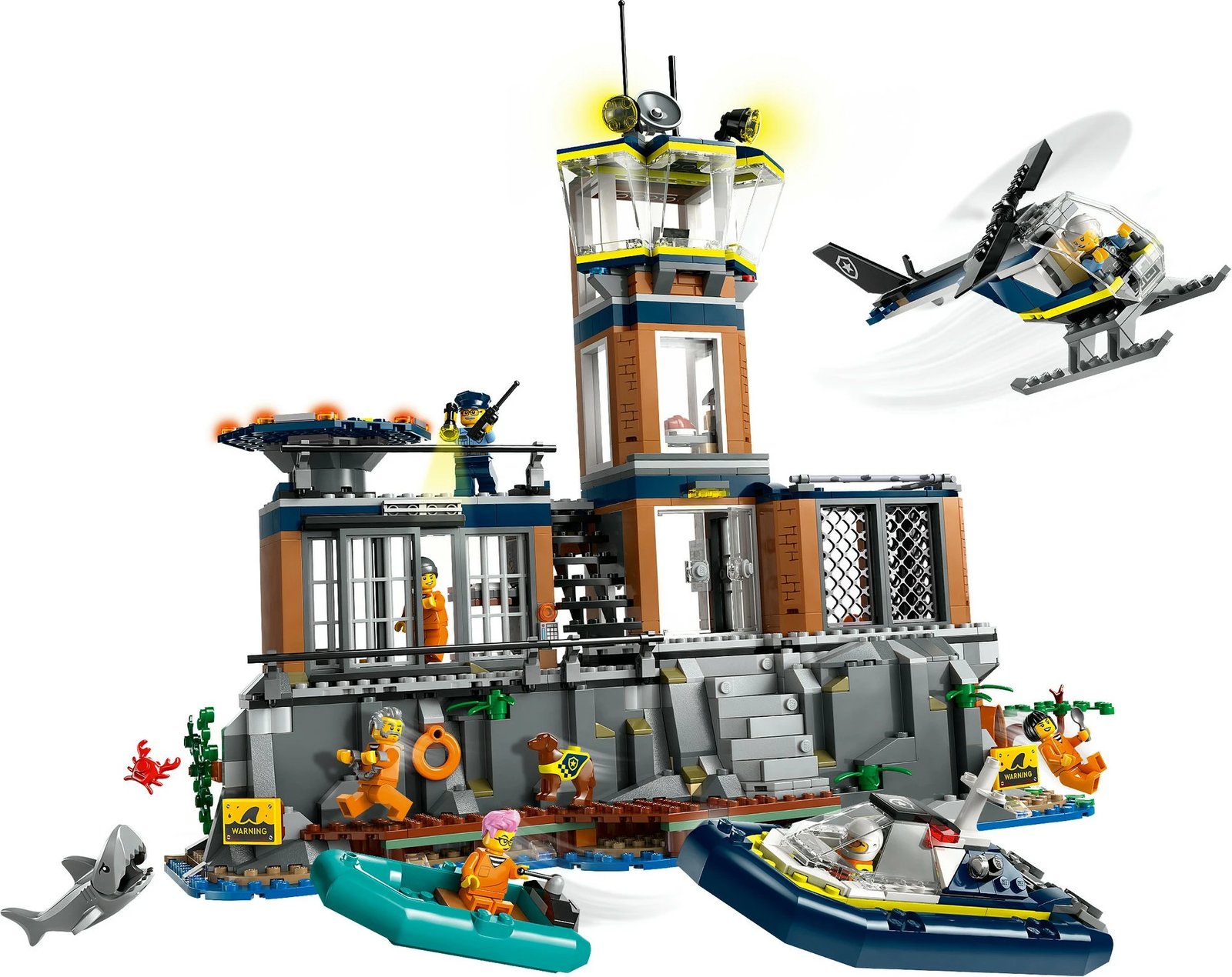 Set ndërtimi LEGO Police Prison Island 60419, 980 pjesë, shumëngjyrësh