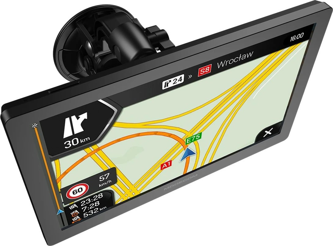 Navigacion GPS, MODECOM FREEWAY CX 9.0, 9", iGO Truck Europe me përditësim 1‑vjeçar, 8GB, 256MB RAM, microSD, USB‑C, Windows CE, bateri 2500 mAh