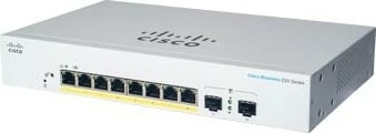 Switch Cisco CBS220-8P-E-2G-EU, 8 porta Gigabit, PoE, rackmount