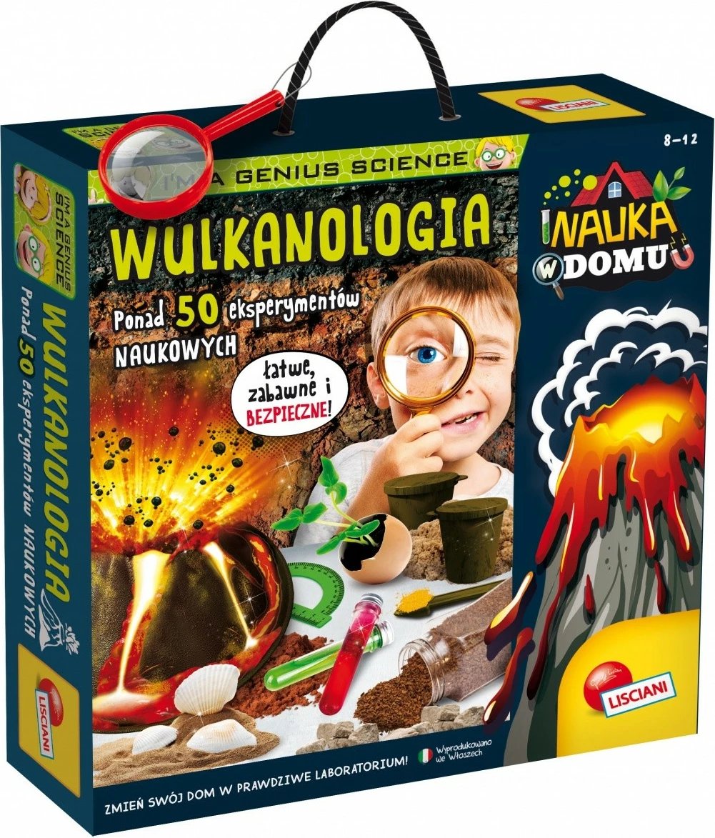 Set shkencor Lisciani Im a Genius Science Kit Volcanology për fëmijë