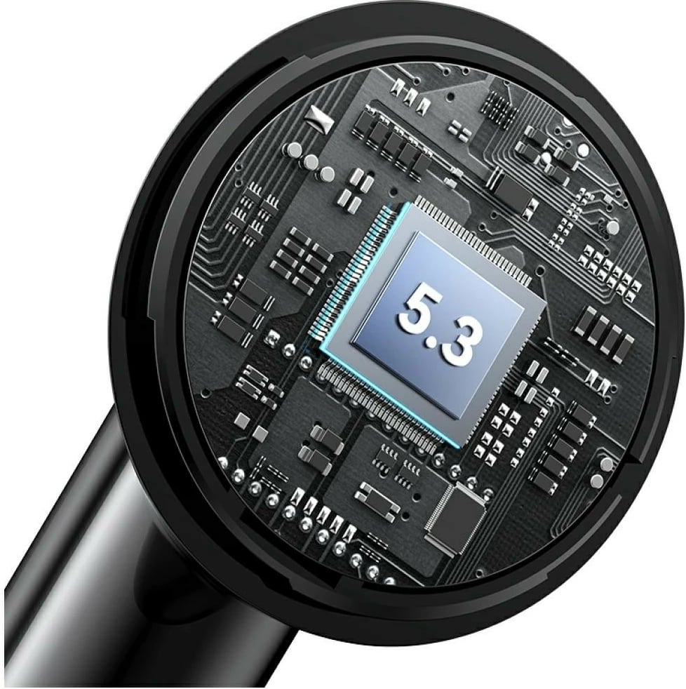 Kufje TWS Bluetooth USAMS Echo E03 USA001676, 13 mm driver, Bluetooth 5.3, deri 16h me kuti, USB-C, gri