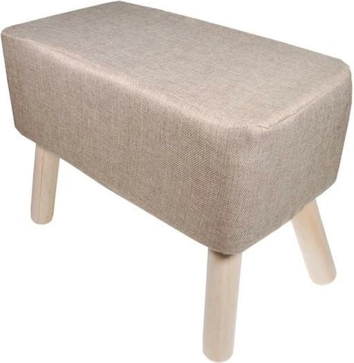 Stol Nextdeco me këmbë druri, Bezhe