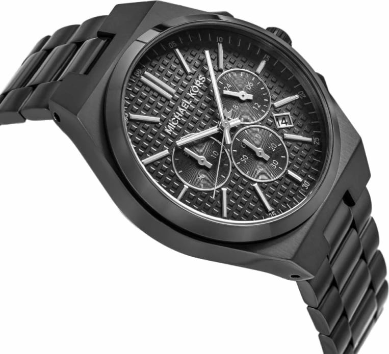 Orë dore për meshkuj Michael Kors, e zezë