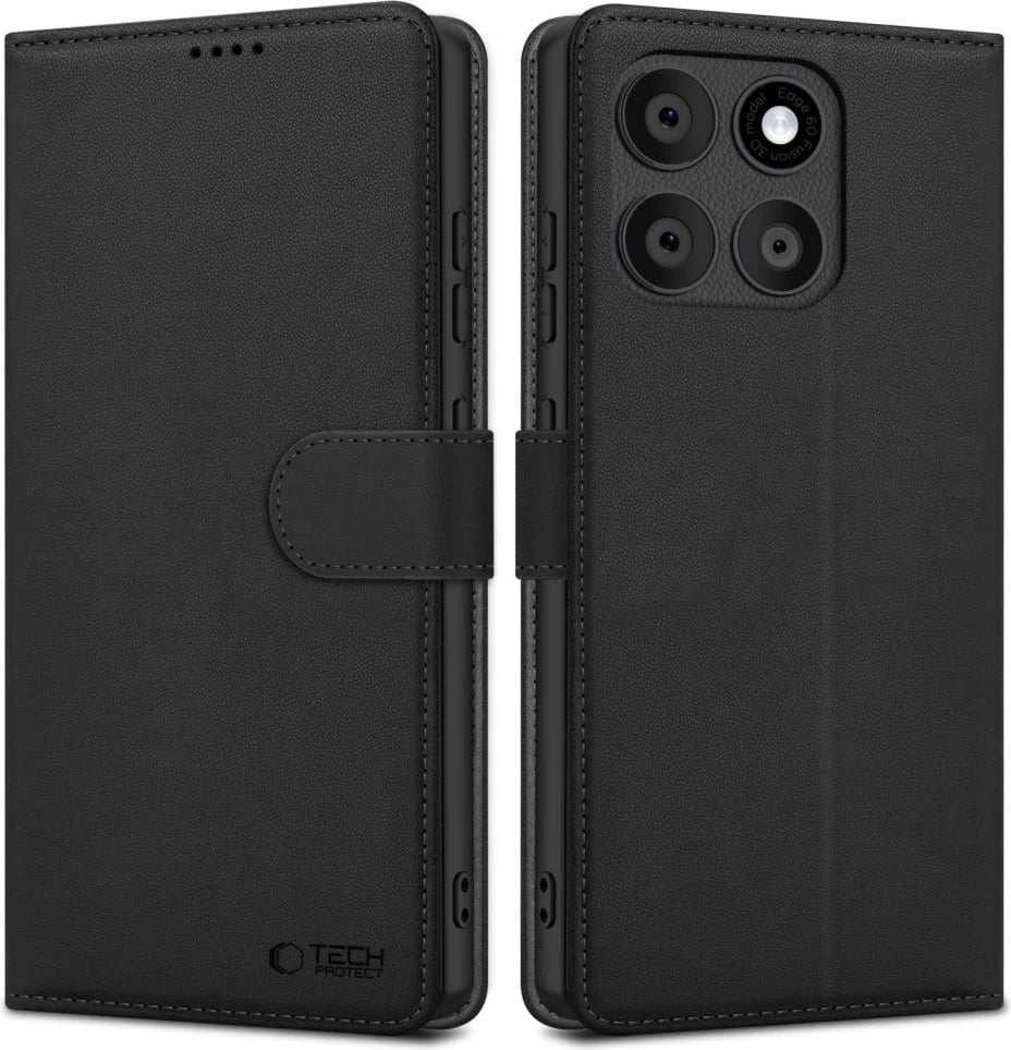 Mbështjellës Tech-Protect Wallet për Motorola Edge 60 Fusion, i zi