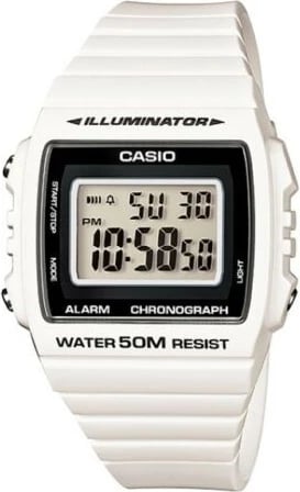 Orë dore CASIO SPORT ILLUMINATOR unisex, e bardhë