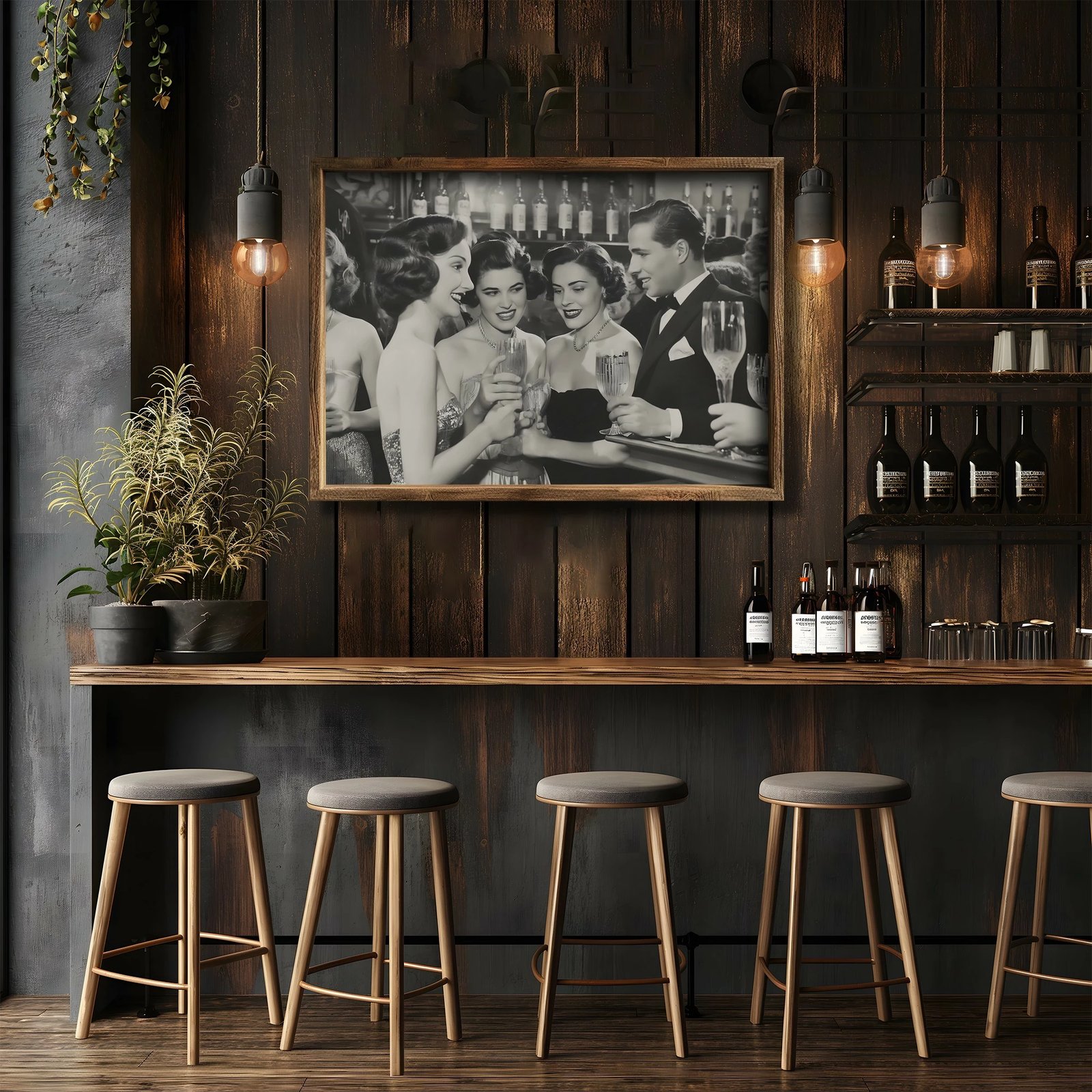 Pikturë dekorative me kornizë MDF, shumëngjyrëshe, Wallity, GE150-L