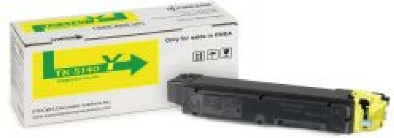Toner, Kyocera, TK-5140Y, rendiment 5000 faqe, origjinal, e verdhë