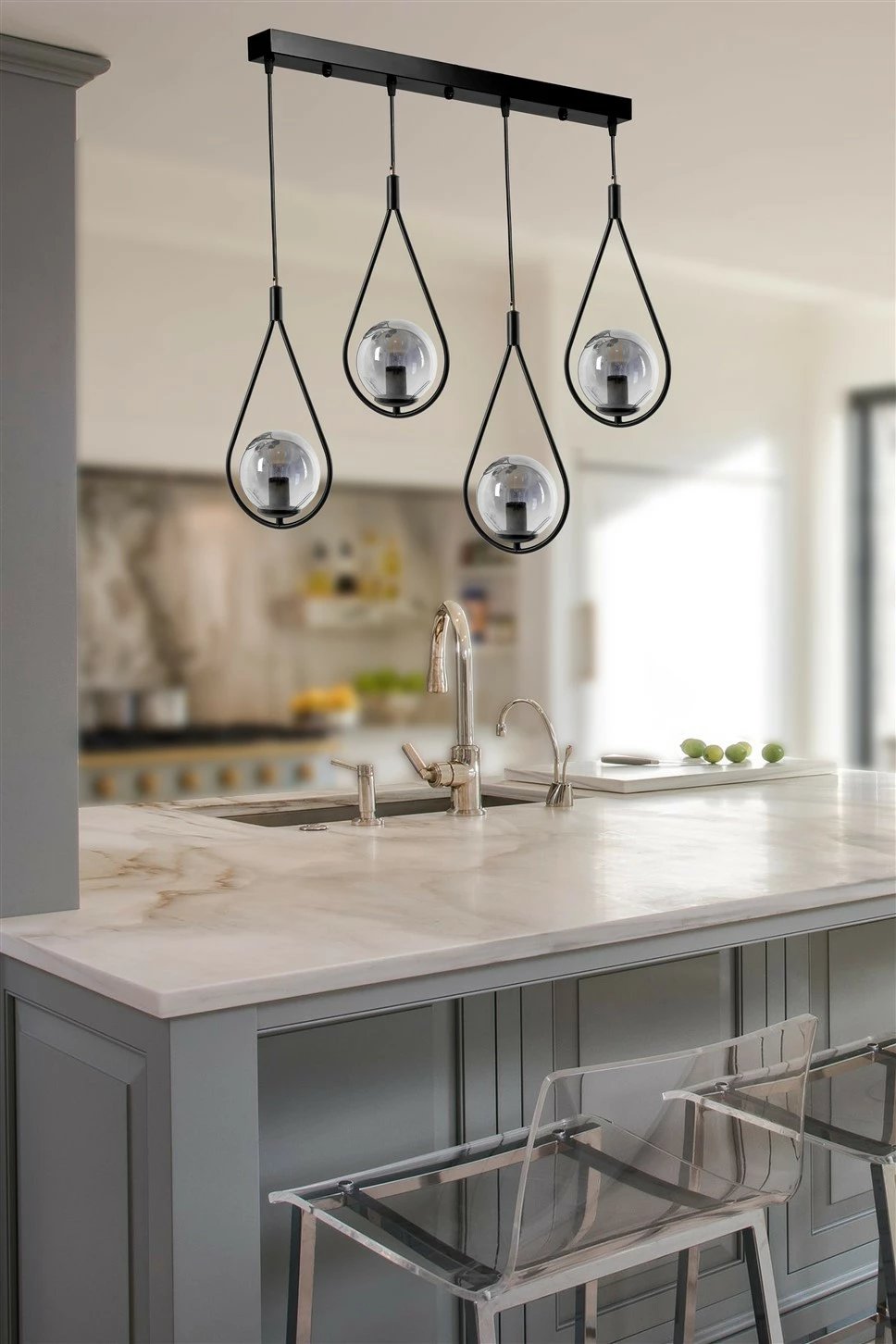 Llambë tavani industriale Opviq, 8493-7, ngjyrë e zezë