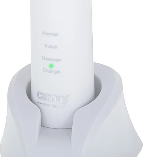 Furçë dhëmbësh sonike, Adler CR 2173, 48,000 vpm, 3 moda, IPX7, 180 min bateri, e bardhë, set me 2 koka + kuti udhëtimi