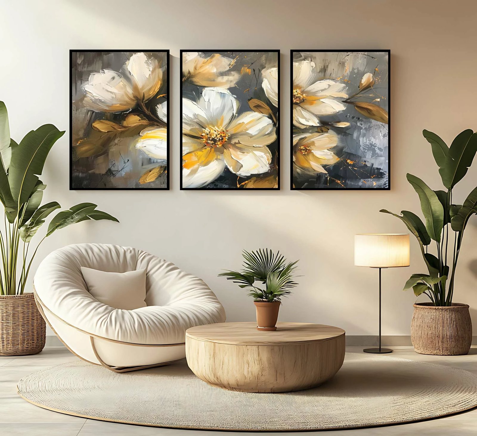 Pikturë dekorative me kornizë MDF (3 pjesë), Wallity, Mp3-00117, 21x30 cm