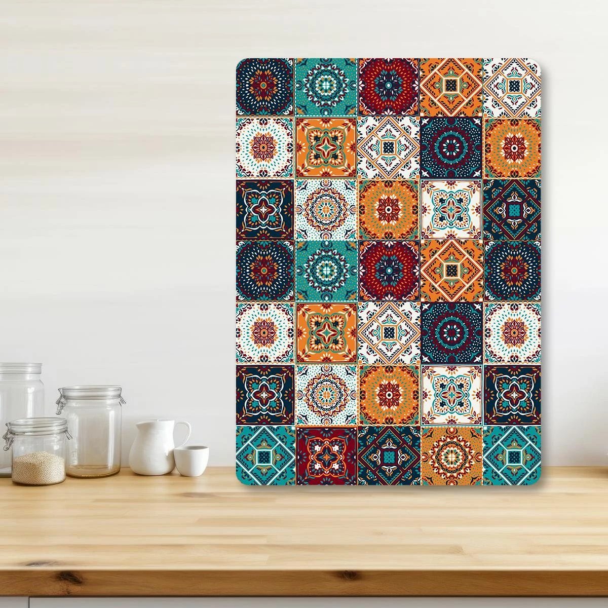 Dërrasë prerëse Hermia, Ckt37 - 3040, shumëngjyrëshe, xham i temperuar, 30x40cm Dërrasë prerëse Hermia, Ckt37 - 3040, shumëngjyrëshe, xham i temperuar, 30x40cm